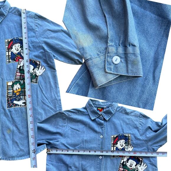 Disney Mickey Unlimited Mickey Minnie and Donald Button-up Kids Sz 16 As-is - Picture 4 of 7
